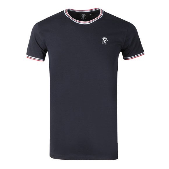 Gym King Mens Blue Signature Tipped Tee main image