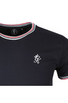 Gym King Mens Blue Signature Tipped Tee