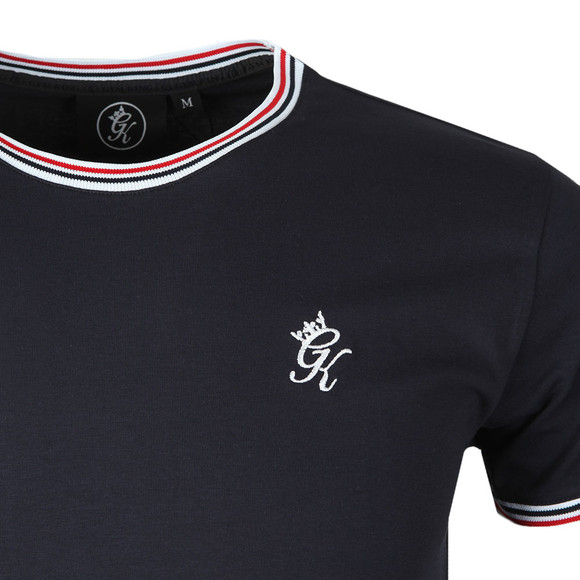 Gym King Mens Blue Signature Tipped Tee main image