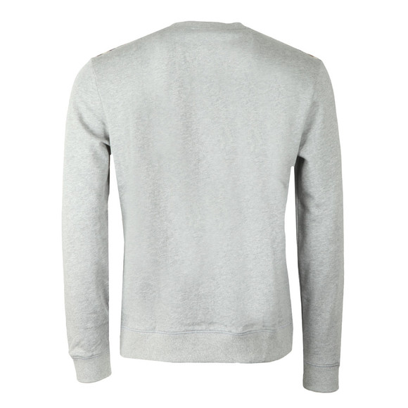 Aquascutum Mens Grey Ali Flock Print Sweat  main image