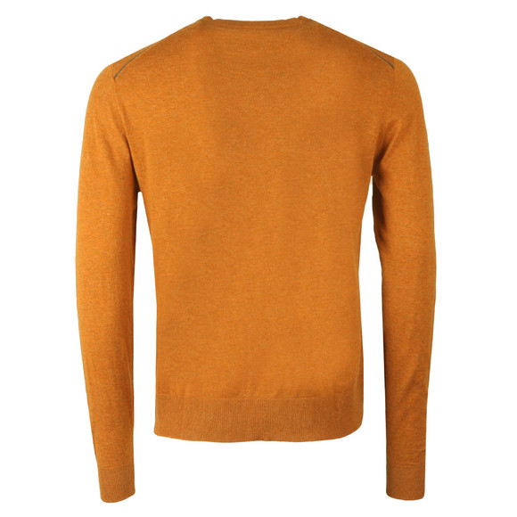 Pretty Green Mens Orange Crew Neck Knitted Jumper main image