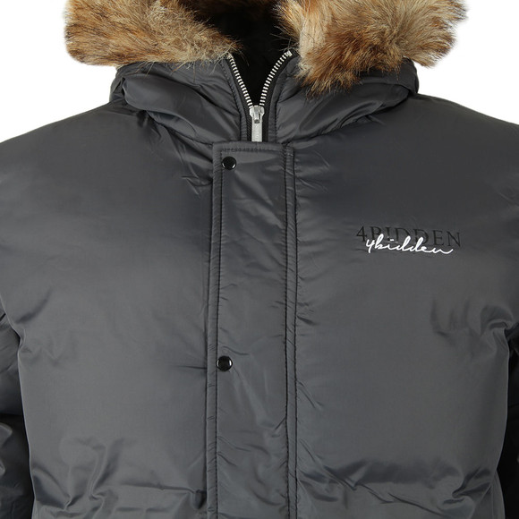 4BIDDEN Mens Grey Alder Jacket main image