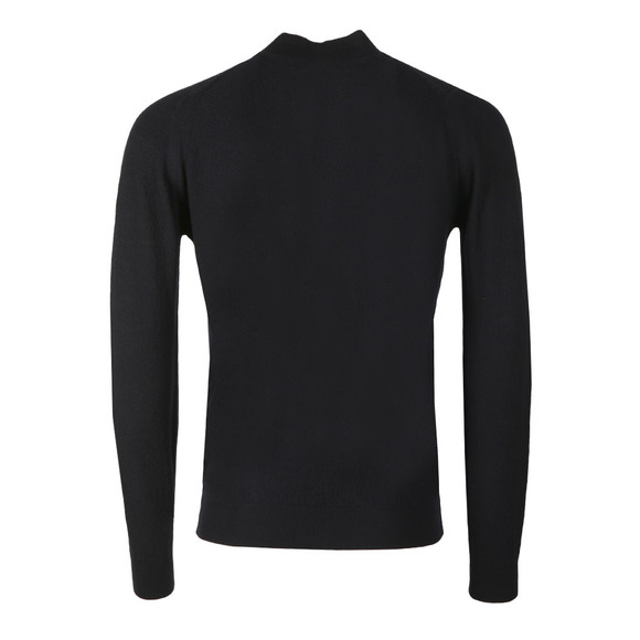 John Smedley Mens Blue 6 Singular Honeycomb Full Zip Jacket #3