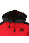 Kings Will Dream Mens Red Branton Fur Trim Jacket