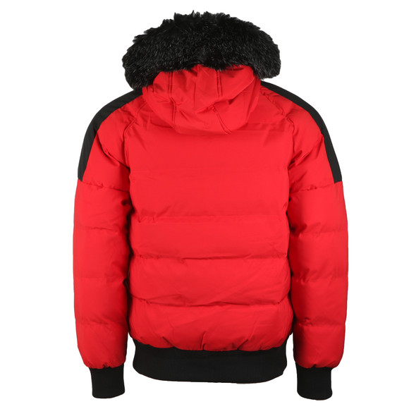 Kings Will Dream Mens Red Branton Fur Trim Jacket main image