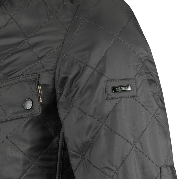 Barbour International Mens Grey Ariel Polarquilt Jacket #2