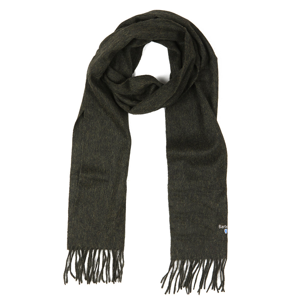 Barbour Lifestyle Plain Lambswool Scarf Oxygen Clothing
