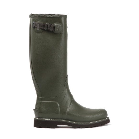 Hunter Mens Green Balmoral Wide Fit Wellington Boot main image