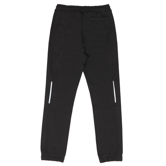 BOSS Mens Black Athleisure Reflective Logo Hadiko Joggers #2