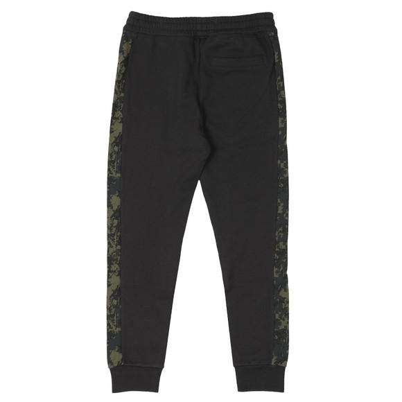 EA7 Emporio Armani Mens Black Camo Trim Joggers main image