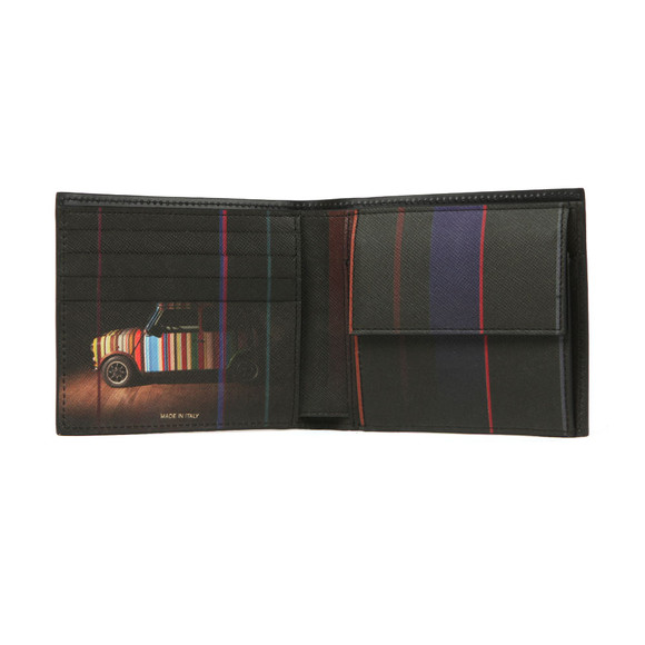 Paul Smith Mens Black Mini Interior Billfold and Coin Wallet #2