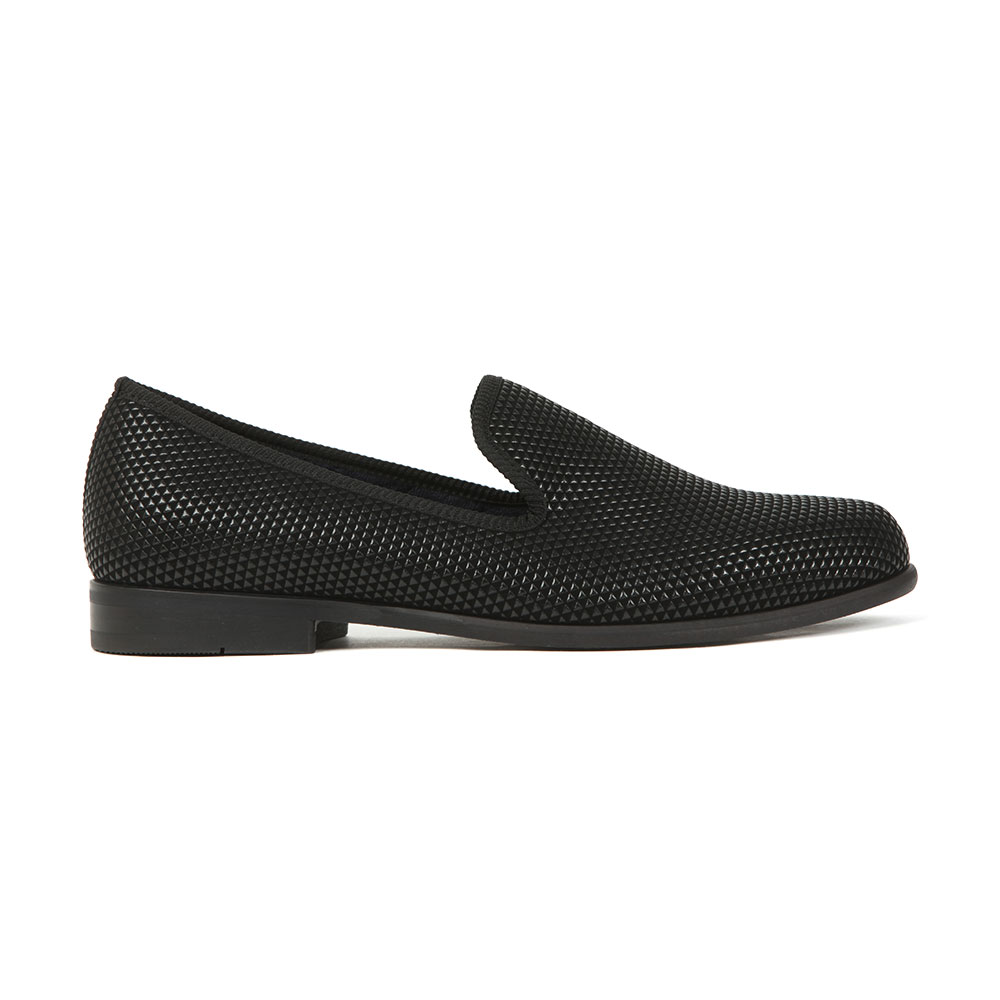 DUKE + DEXTER PYRAMID BLACK EMBOSSED LOAFER HANDMADE ENGLAND Duke & Dexter: D+D || All New Loafers || Pyramid + Cubed  main image 4