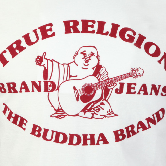 True Religion Mens White Buddha Past T Shirt main image