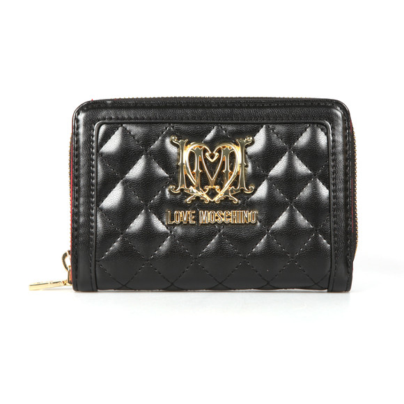 Love Moschino Womens Black Quilted Nappa Wallet main image