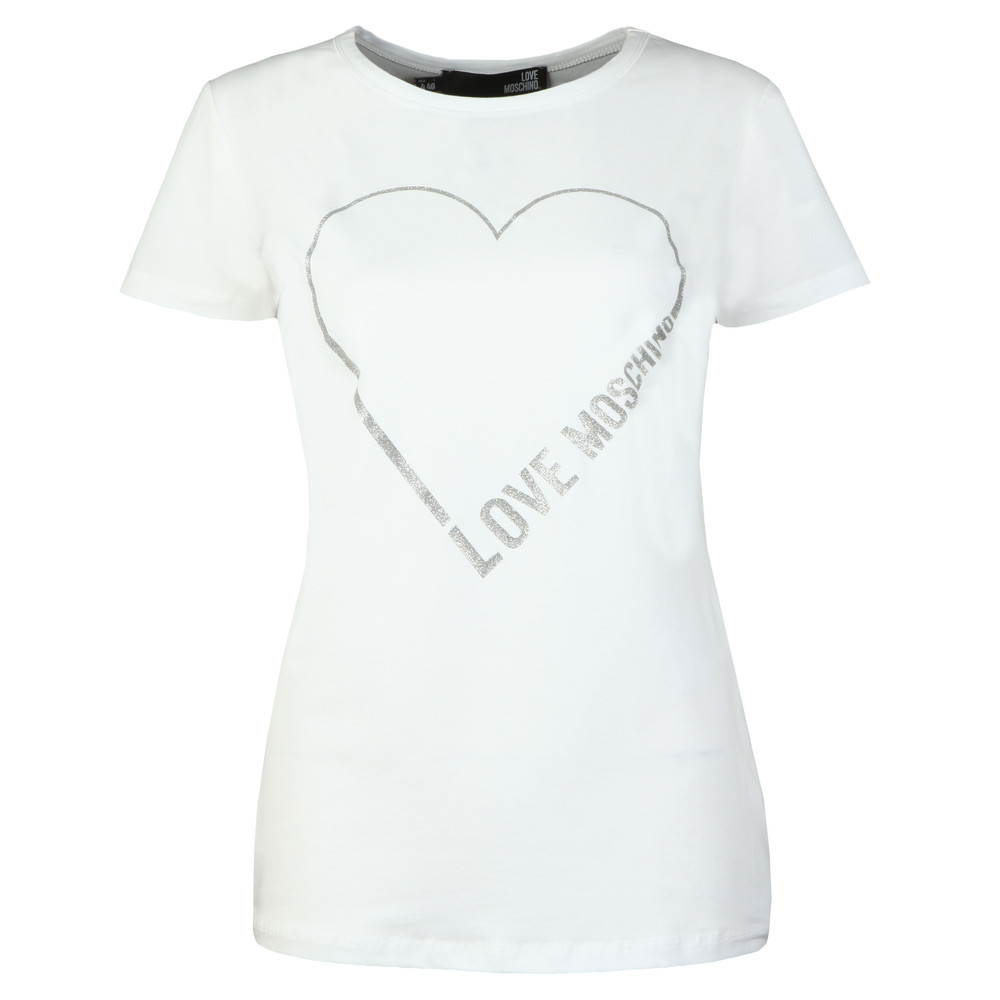 Love Moschino Heart Logo T Shirt | Masdings