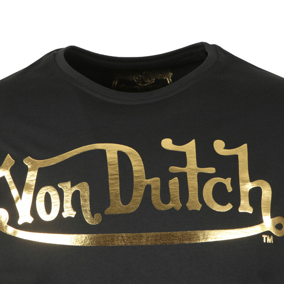 Von Dutch Mens Black Classic Logo T Shirt main image