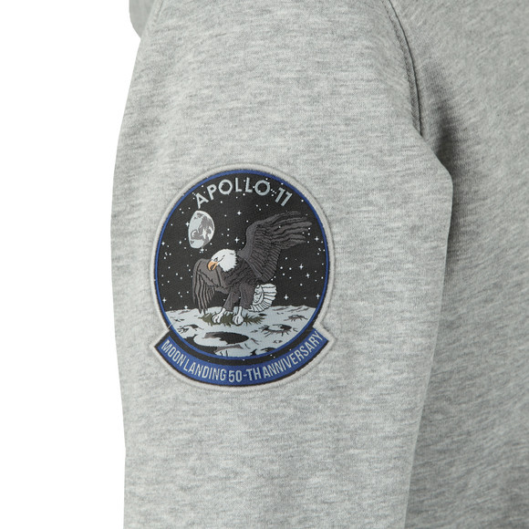 Alpha Industries Mens Grey Moon Landing Hoody main image