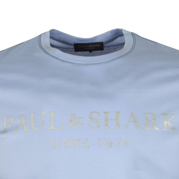 Paul & Shark Mens Blue Silver Logo T Shirt main image