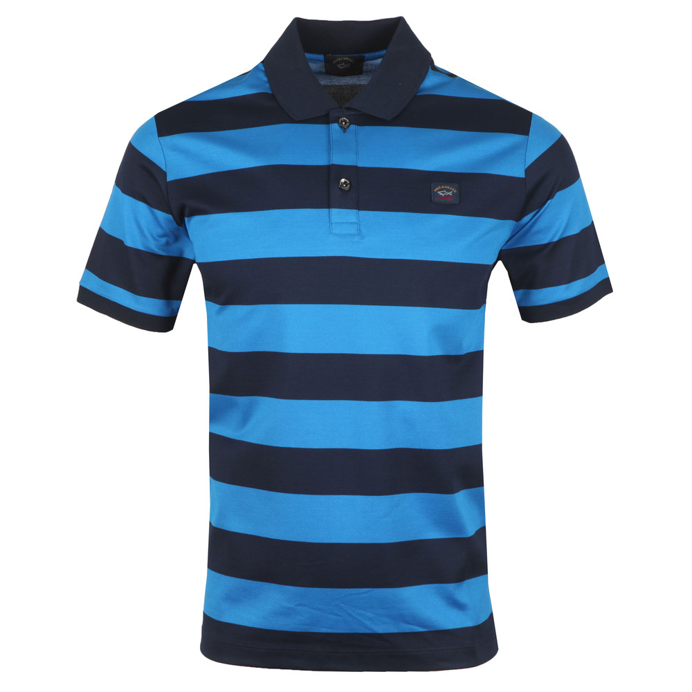 Block Stripe Polo Shirt