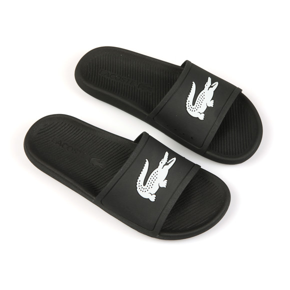 Lacoste Mens Black Croco Slide main image