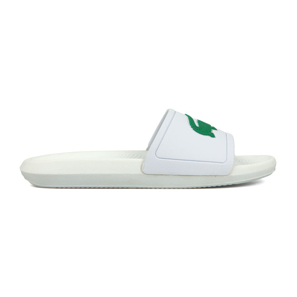 Lacoste Mens White Croco Slide main image