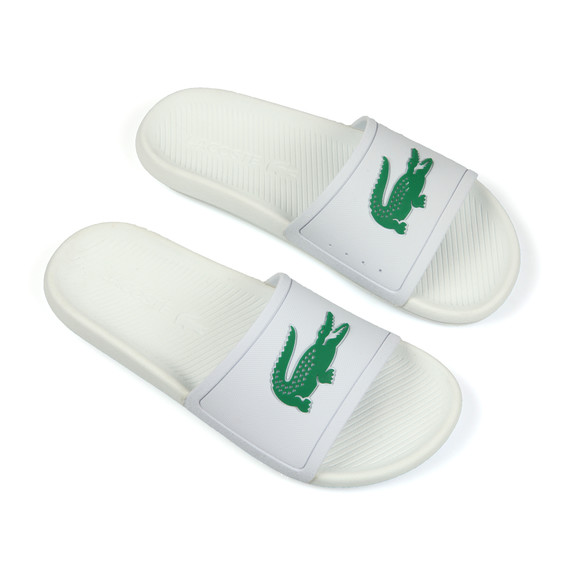 Lacoste Mens White Croco Slide main image