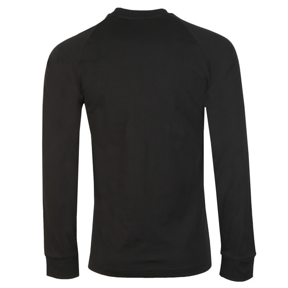 adidas Originals Mens Black 3 Stripes L/S Tee main image