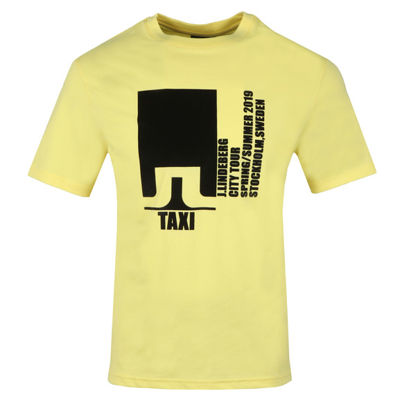 J.Lindeberg Mens Yellow Dale Distinct Cotton T Shirt