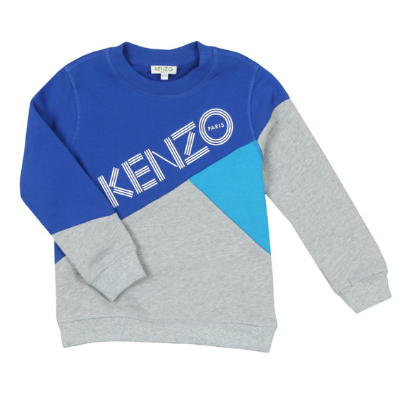 Kenzo Kids Boys Grey Panel Logo Sweatshirt main image