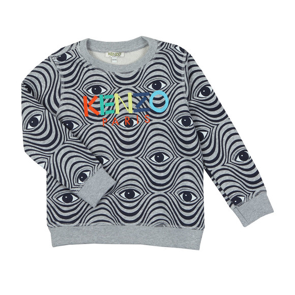 Kenzo Kids Boys Grey Fergal Wax Kenzo Sweatshirt main image