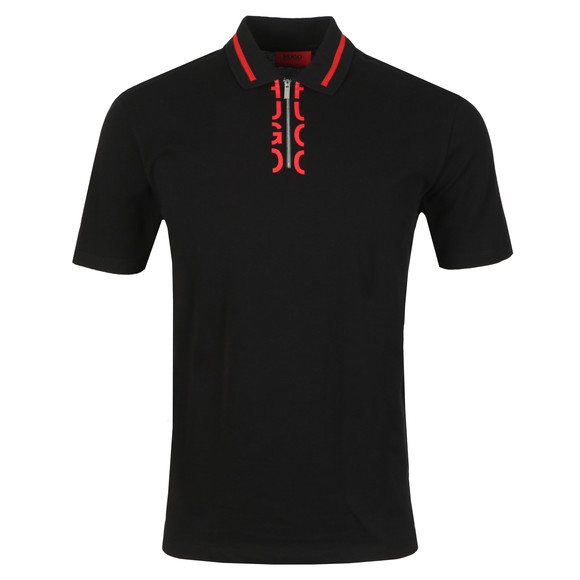 HUGO Mens Black Dolmar Polo Shirt #1