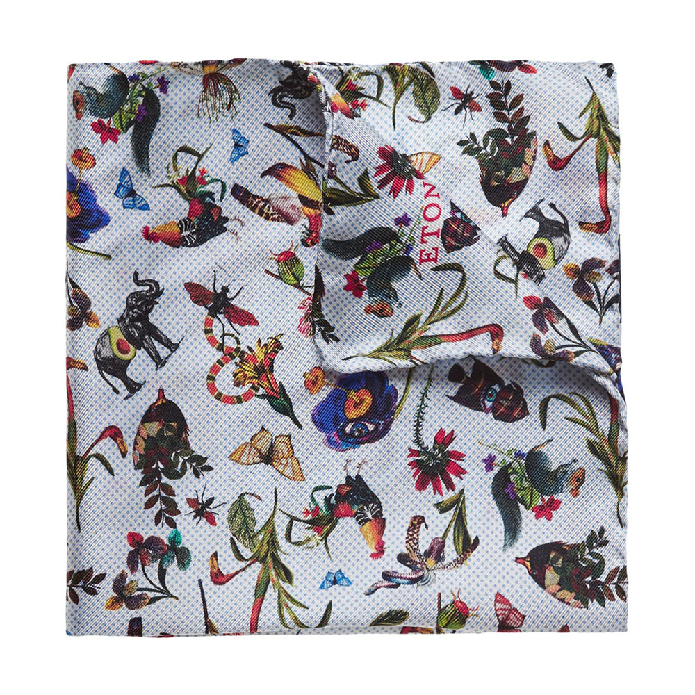 

Flower Animal Pocket Square