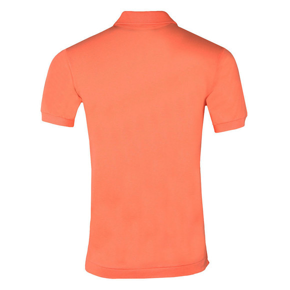 Lacoste Mens Orange L1212 Plain Polo Shirt main image