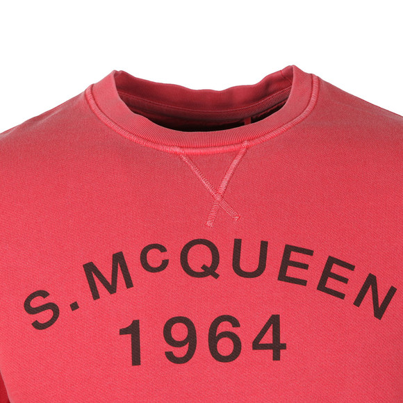 Barbour Int. Steve McQueen Mens Pink Vintage Crew Sweatshirt main image