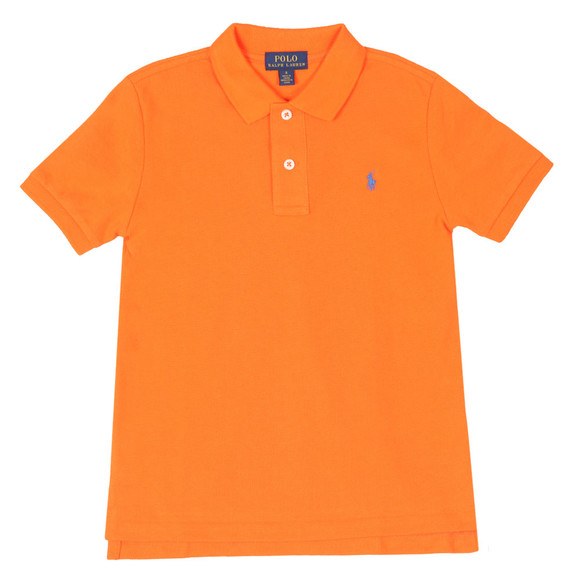 Polo Ralph Lauren Boys Orange Pique Polo Shirt main image