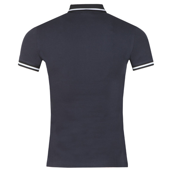 Emporio Armani Mens Blue Contrast Collar Polo Shirt main image