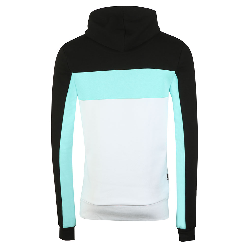11 Degrees Rubix Block Hoodie Aqua.
