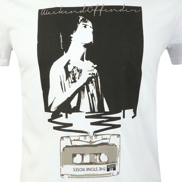 Weekend Offender Mens White King Monkey T-Shirt main image