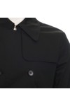 Pretty Green Mens Black Pretty Green Black Trenchcoat