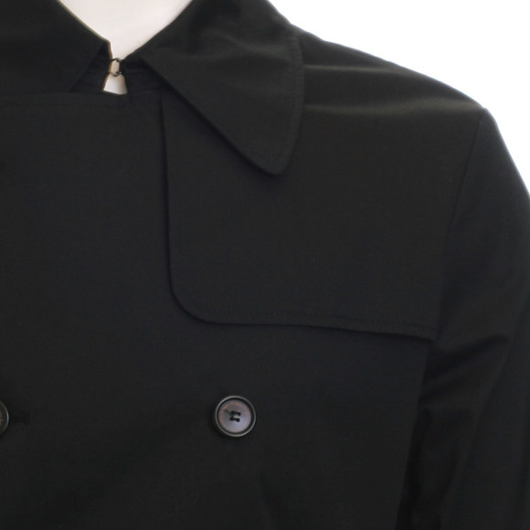 Pretty Green Mens Black Pretty Green Black Trenchcoat main image