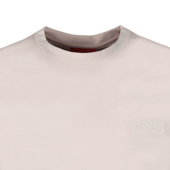 HUGO Mens Pink Durned T Shirt #2