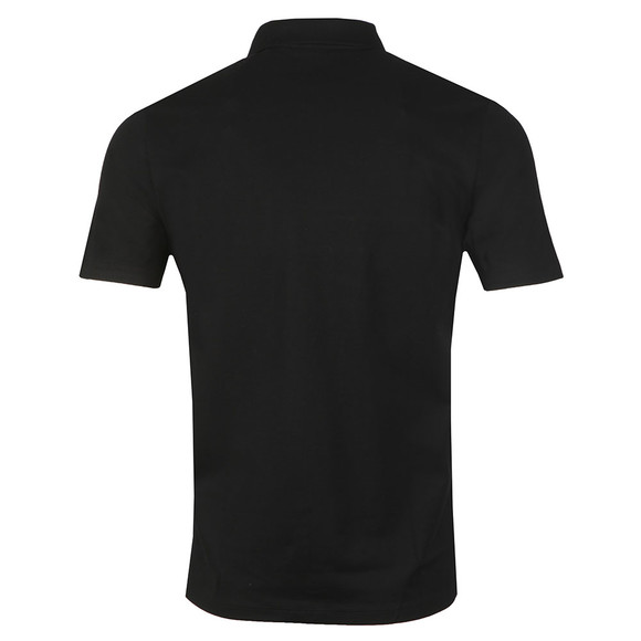 HUGO Mens Black Dantes Logo Artwork Polo Shirt main image