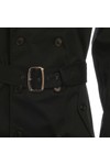 Pretty Green Mens Black Pretty Green Black Trenchcoat