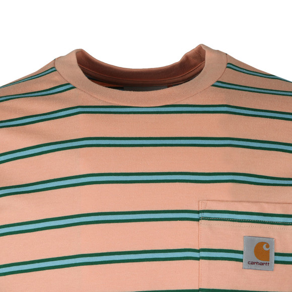 Carhartt WIP Mens Pink Houston Pocket T-Shirt #2