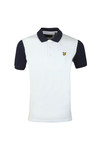 Lyle & Scott Mens White Ringer Polo Shirt