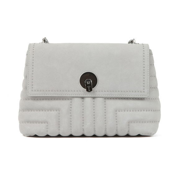 Ted Baker Womens Grey Saddiie Studded Circle Lock Xbody Bag #1