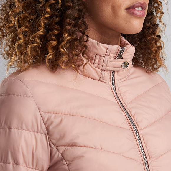 Barbour International Womens Off-White Aubern Quilt Jacket main image
