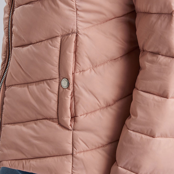 Barbour International Womens Off-White Aubern Quilt Jacket main image