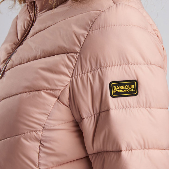 Barbour International Womens Off-White Aubern Quilt Jacket main image