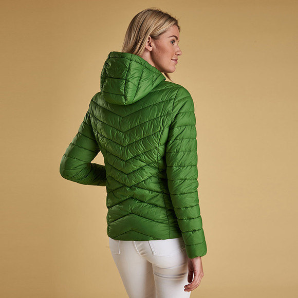 Barbour Lifestyle Womens Green Isobath Quilted Jacket #7